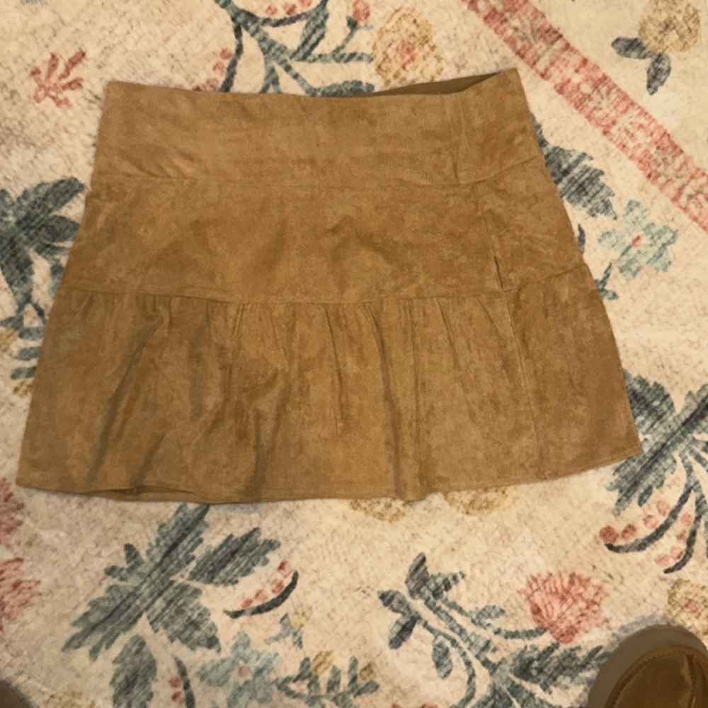 Shug suede skirt